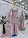Ssc 684 Heavy Faux Georgette Embroidery Work Readymade Suits Exporters In India